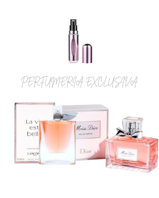 La vida es bella +miss Dior+perfumero