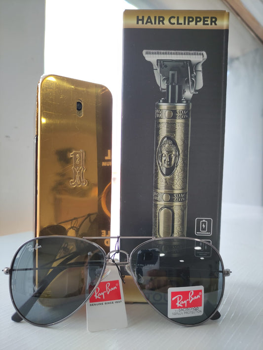 PERFUME ONE MILLION + AFEITADORA + GAFAS