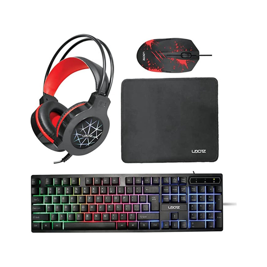 Combo De Teclado Gamer Jedel 4 En 1