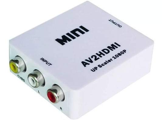 Mini Convertidor Rca Av2 A Hdmi 1080p Hd